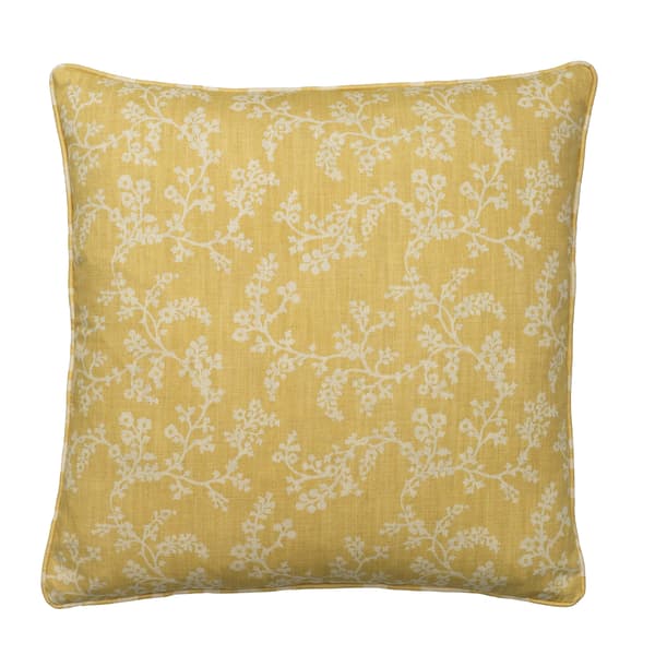 Vine Barley, Sustainable Feather, Cushion - Andrew Martin Eco-conscious & Cotton & Cotton Blend & Linen & Linen Blend Floral thumbnail