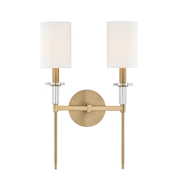 Amherst Wall Light Double, Wall Light, Aged Brass - Andrew Martin thumbnail