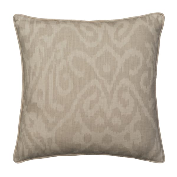 Otter Stone, Sustainable Feather, Cushion - Andrew Martin Chenille & Cotton & Linen & Linen Blend Ikat thumbnail