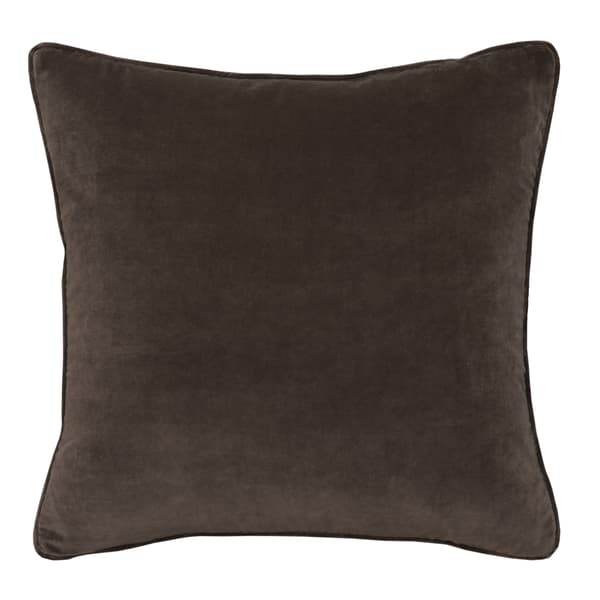 Medici Mocha, Sustainable Feather, Cushion - Andrew Martin Eco-conscious & Cotton & Velvet Plain thumbnail