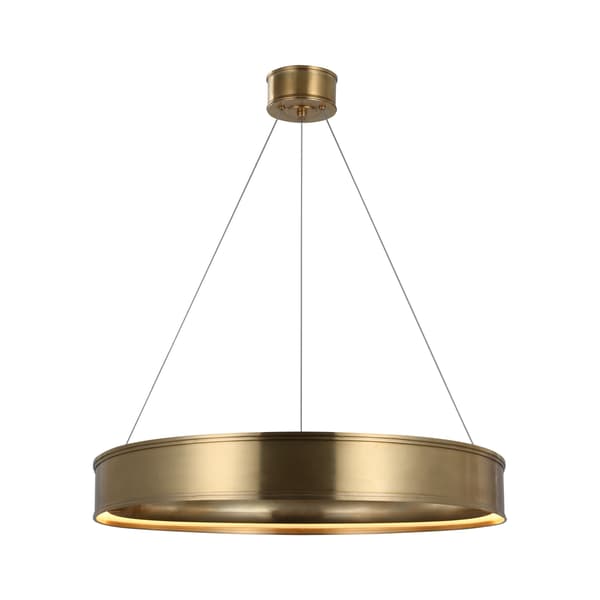 Connery Chandelier Brass, Medium, Antique-Burnished Brass - Andrew Martin thumbnail