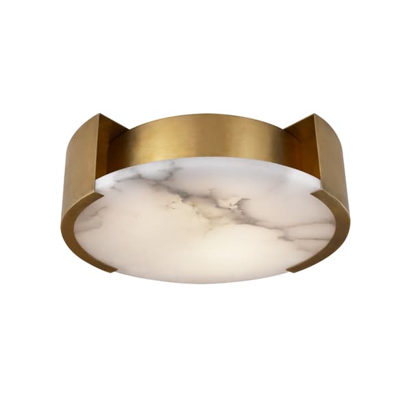 Melange Flush Light Brass, Flush Mount, Small, Antique-Burnished Brass - Andrew Martin thumbnail