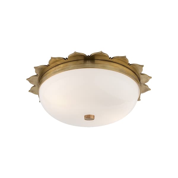 Rachel Flush Light Brass, Ceiling Light, Natural Brass - Andrew Martin thumbnail
