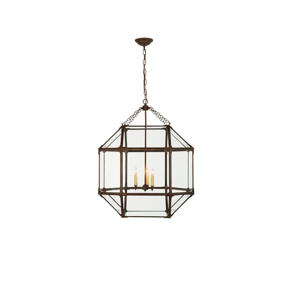 Morris Pendant Antique Zinc, Pendant Light, Large - Andrew Martin thumbnail
