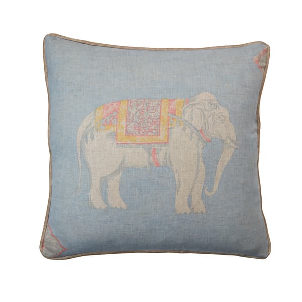 Jumbo Powder, Sustainable Feather, Cushion, 55cm x 55cm - Andrew Martin Linen Blend & Viscose Blend Animal thumbnail