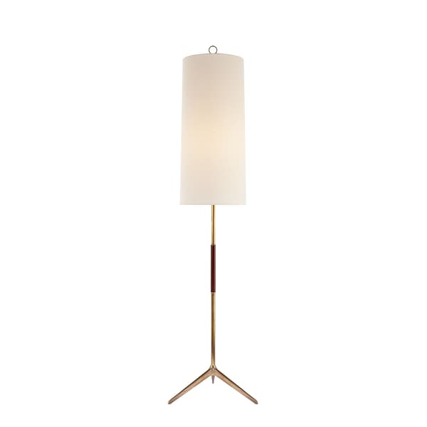 Frankfort Floor Lamp Brass, Floor Lamp, Hand-Rubbed Antique Brass - Andrew Martin thumbnail
