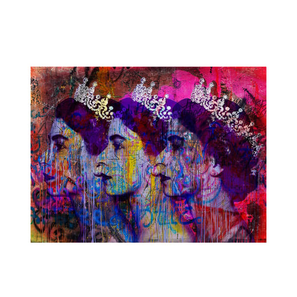 Elizabeth, Canvas Artwork, 160cm x 120cm, Multicoloured - Andrew Martin thumbnail
