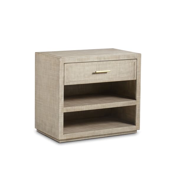 Raffles 1 Drawer Nightstand Natural, Large Bedside Table, Large - Andrew Martin thumbnail