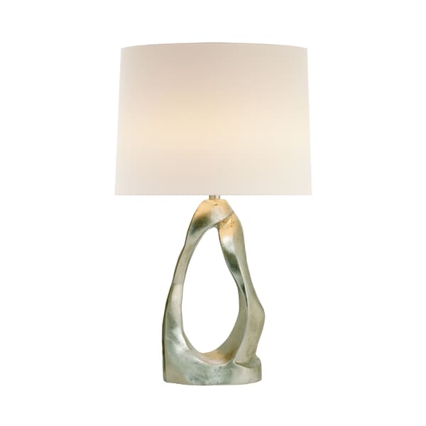 Cannes Table Lamp Silver, Table Lamp, Burnished Silver Leaf - Andrew Martin thumbnail