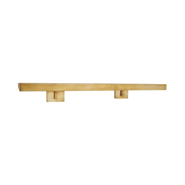 McClain Double Picture Light Brass, Picture Light, Large, Antique Brass - Andrew Martin thumbnail