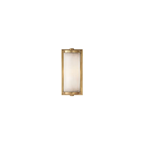 Dresser Short Wall Light Brass, Wall Light, Short, Hand-Rubbed Antique Brass - Andrew Martin thumbnail