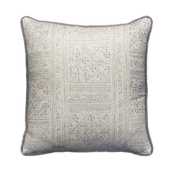 Ostuni Storm/Medici, Sustainable Feather, Cushion - Andrew Martin Sophie Paterson Eco-conscious & Linen Blend Geometric thumbnail