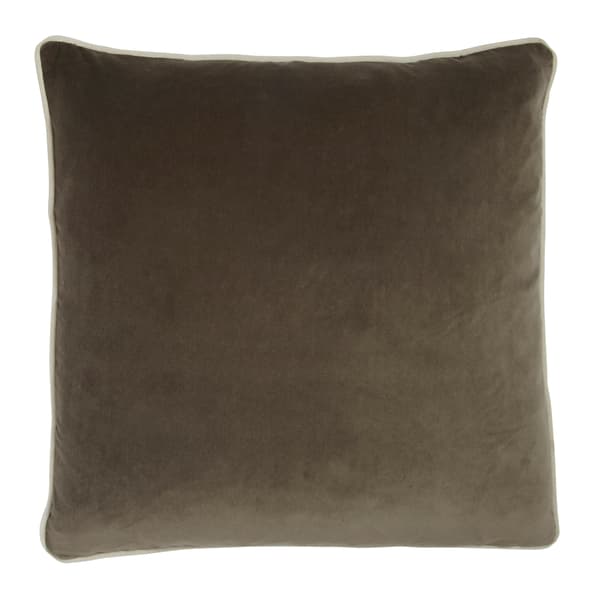 Pelham Taupe, Cushion, 55cm x 55cm - Andrew Martin Velvet Plain thumbnail