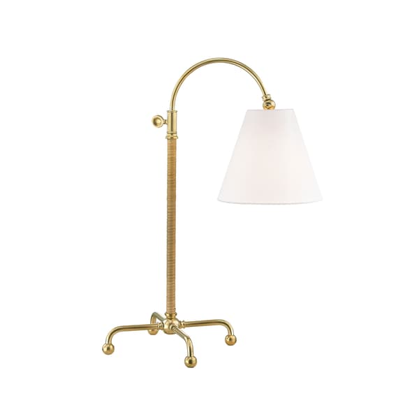Curves Table Lamp, Desk Lamp, Brass/Gold - Andrew Martin thumbnail