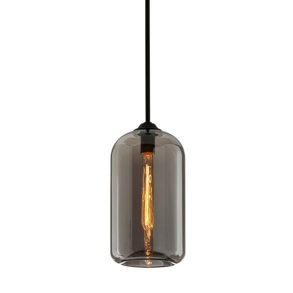 District Pendant Smoked, Pendant Light, Small, Smoked Glass - Andrew Martin thumbnail
