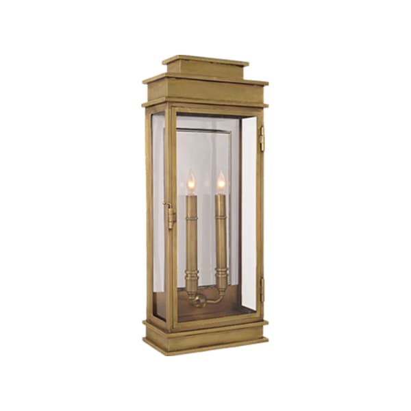 Linear Wall Light Brass, Wall Light, Antique-Burnished Brass - Andrew Martin thumbnail