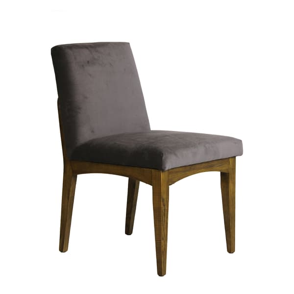 Zoe Dining Chair, Dining Chair, Dark Neutral/Grey - Andrew Martin Velvet thumbnail