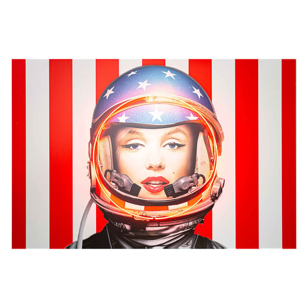 Marilyn Astronaut, Neon Artwork, 120cm x 80cm, Red - Andrew Martin thumbnail