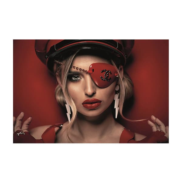 Chanel Lady In Red 150X100 - Plexiglass, 150cm x 100cm - Andrew Martin thumbnail