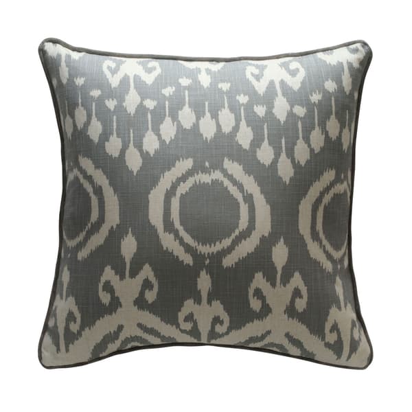 Volcano Storm, Sustainable Feather, Cushion, 55cm x 55cm - Andrew Martin Eco-conscious & Linen Blend & Viscose Blend Ikat thumbnail