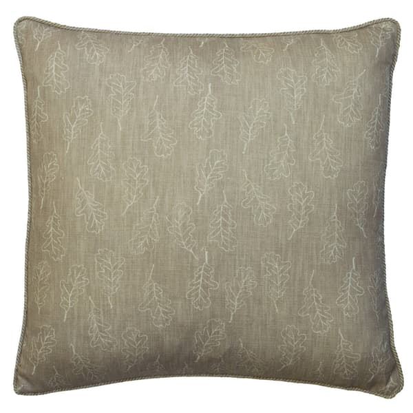 Noble Oak Twig, Sustainable Feather, Cushion, 55cm x 55cm - Andrew Martin Sophie Paterson Linen Blend & Viscose Blend Floral thumbnail