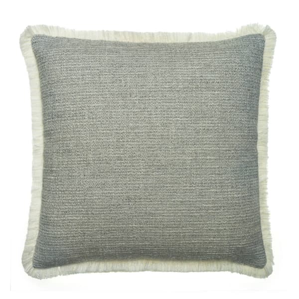 Wren Storm, Sustainable Feather, Cushion, 55cm x 55cm - Andrew Martin Sophie Paterson With Trim/Fringe & Cotton Blend & Linen Blend & Viscose Blend & thumbnail