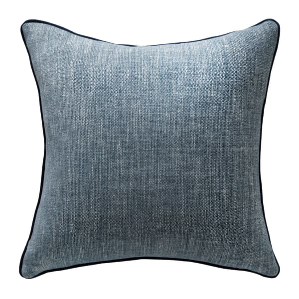 Palazzo Teal, Sustainable Feather, Cushion, 55cm x 55cm - Andrew Martin Cotton Blend Plain thumbnail