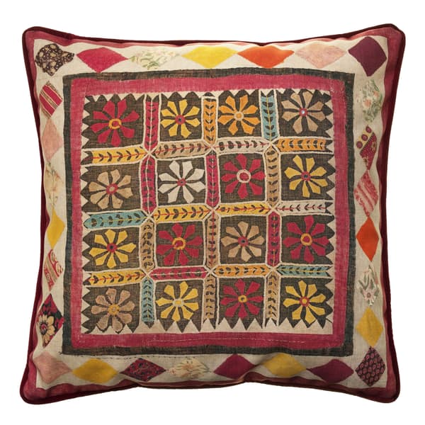 Courtyard Daisy Outdoor, Hollowfibre, Cushion, 55cm x 55cm - Andrew Martin Floral thumbnail