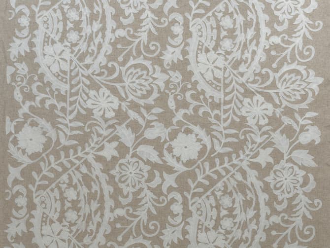 Calming floral embroidery