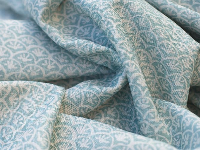 Small-scale floral print fabric