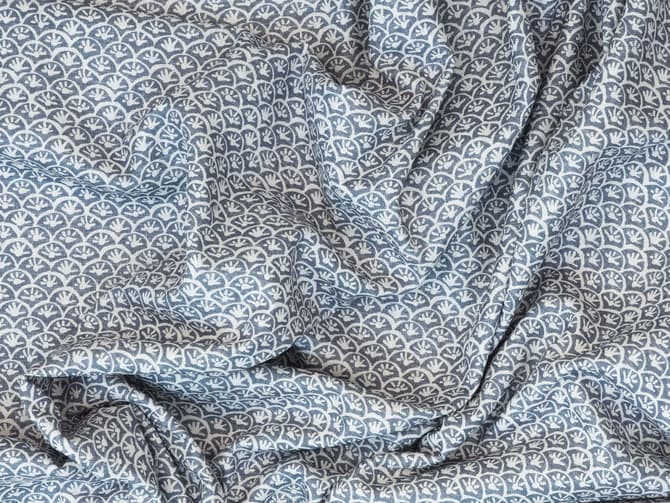 Small-scale floral print fabric