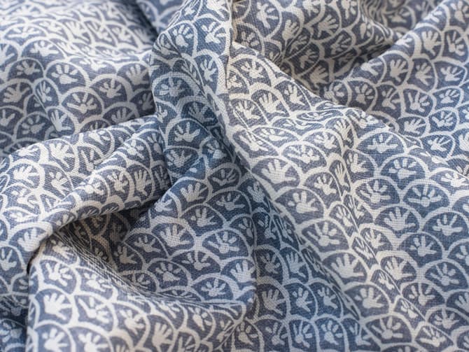 Small-scale floral print fabric