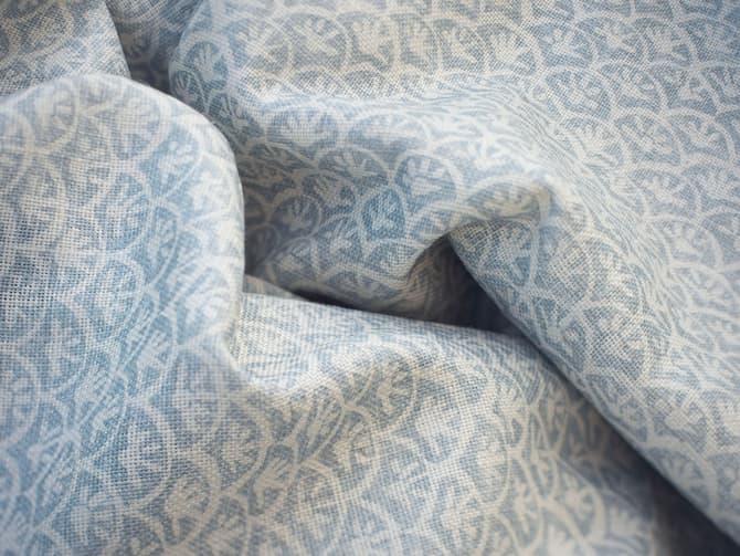 Small-scale floral print fabric