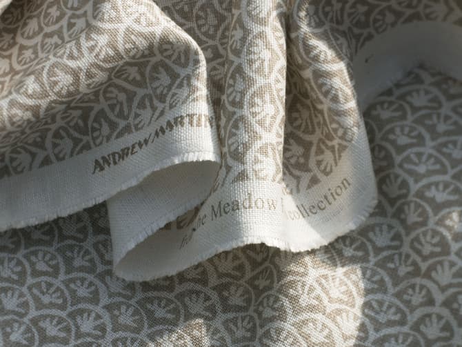 Small-scale floral print fabric