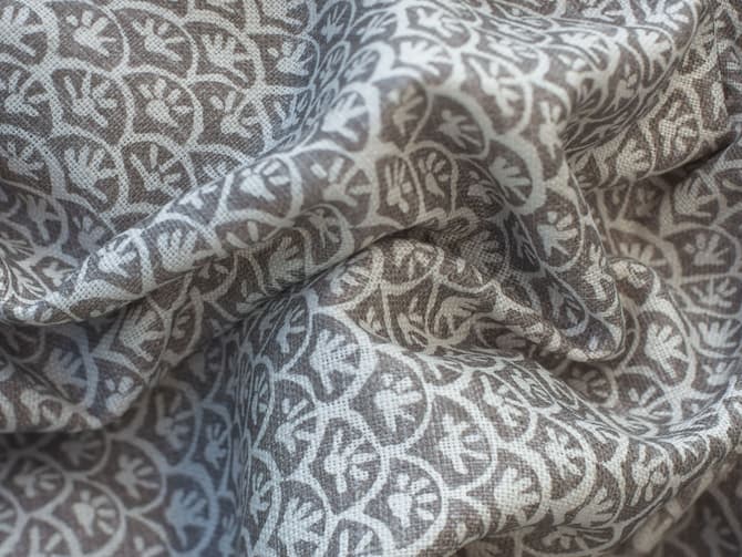 Small-scale floral print fabric