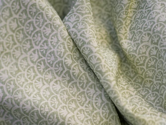 Small-scale floral print fabric