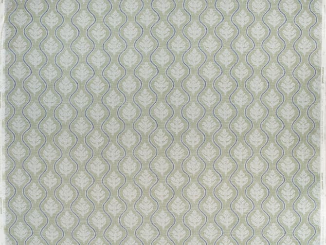 Small-scale botanical print fabric