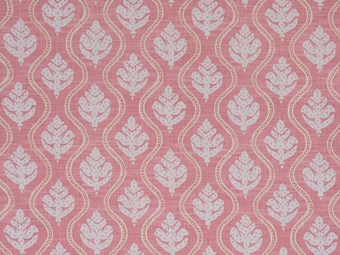 Small-scale botanical print fabric