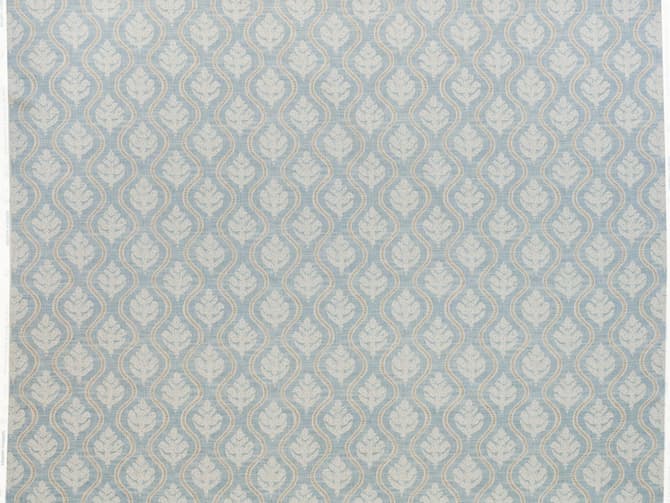 Small-scale botanical print fabric