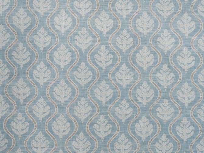 Small-scale botanical print fabric