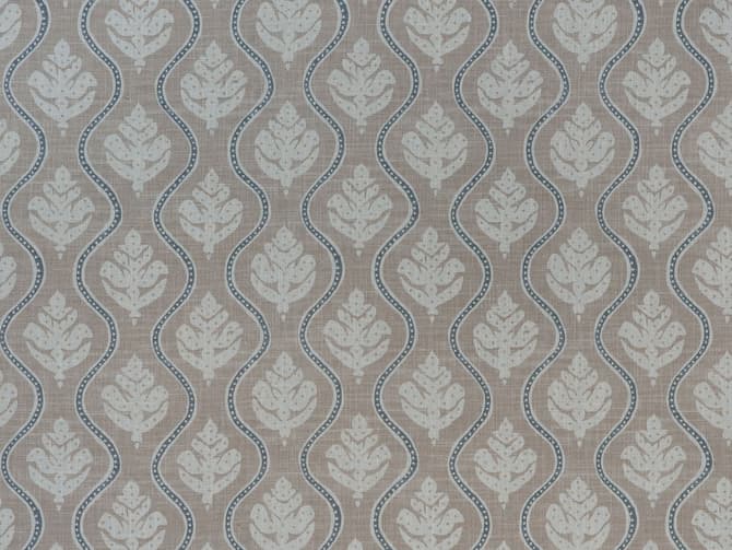 Small-scale botanical print fabric