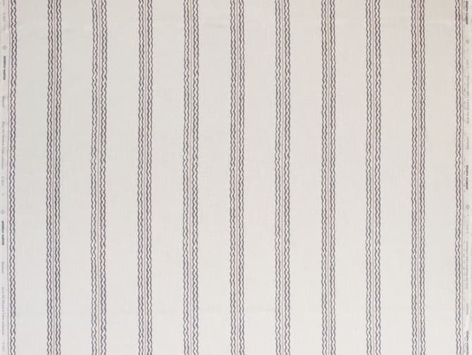 Striped linen-blend upholstery fabric