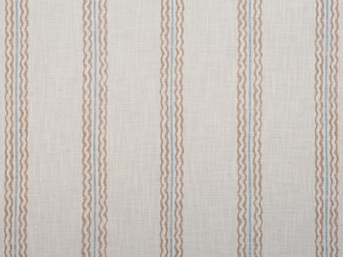 Cool striped linen-blend fabric
