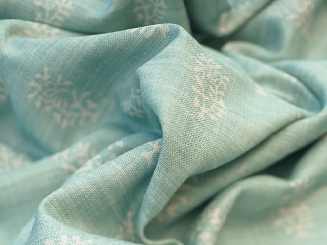 Fresh botanical stripe in blue-green
