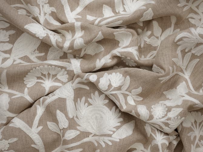 Calming woodland embroidery