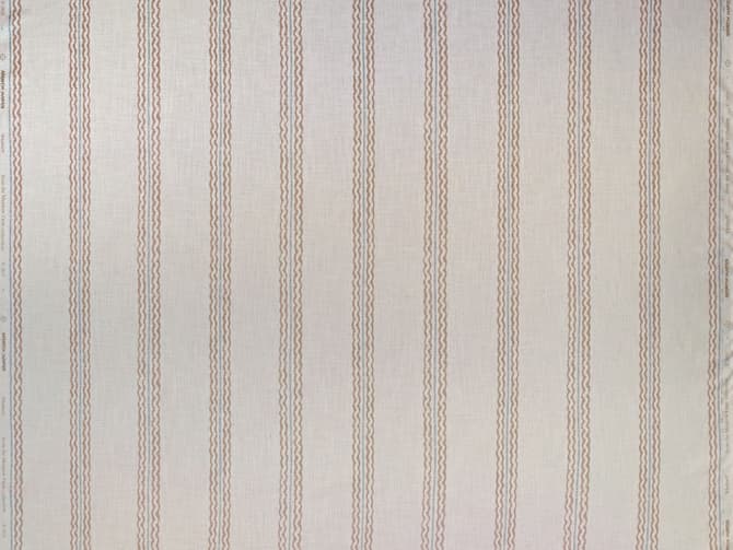 Cool striped linen-blend fabric