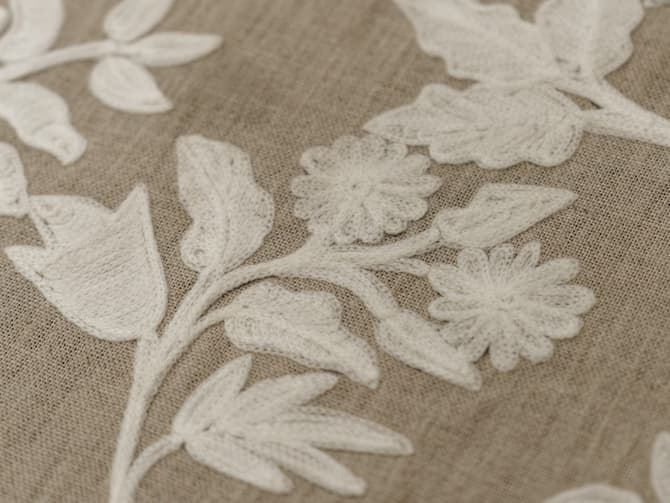 Calming woodland embroidery