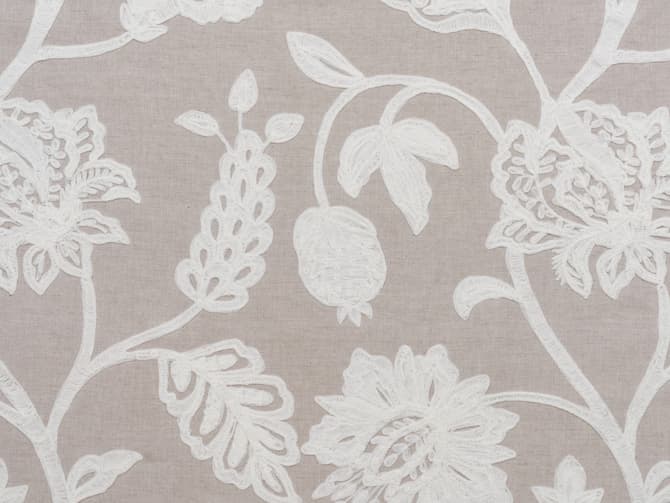 Calm tropical embroidery