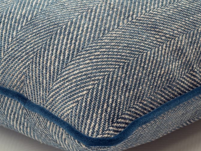 Herringbone chenille cushion