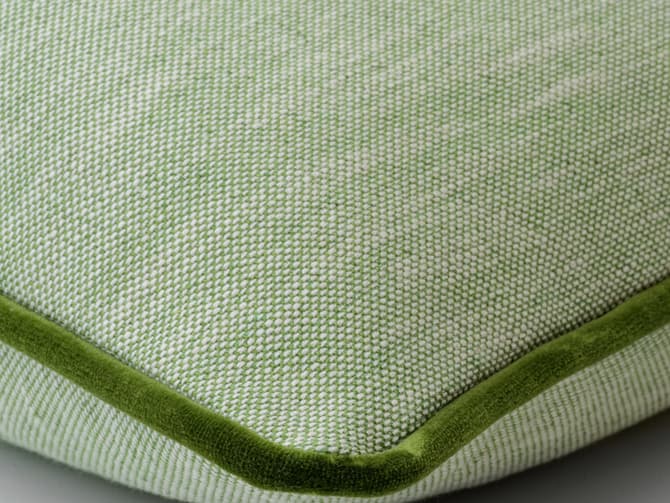 Cushion in delicate sage green